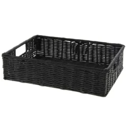 Manne Polypropylène Noire Carita 40X30 Lot de 8 - Prolinea