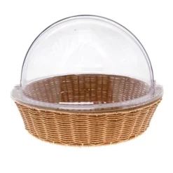 Manne Ronde Rustica + Cloche Transparente Lot de 2 - Prolinea