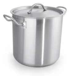 Marmite avec couvercle en Acier au nickel-chrome 13 L H 220 mm Ø 280 mm - Was Germany