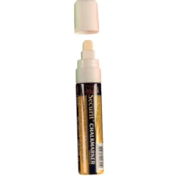 Marqueur craie pour ardoise effaçable Securit 15 mm - Blanc