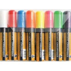 Marqueurs Craie Illumigraph 15 mm - Lot de 8 - Securit