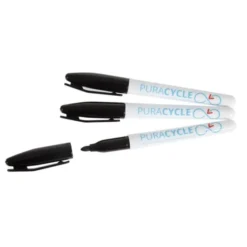 Marqueurs Noirs Alimentaires Permanents - Lot de 3 - Puracycle