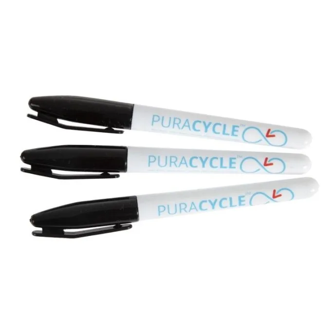 Marqueurs Noirs Alimentaires Permanents - Lot de 3 - Puracycle