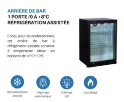 Meuble Arrière de Bar Skin Plate 0/+8°C - L2G