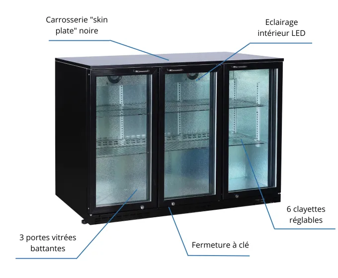Meuble Arrière de Bar Skinplate 0/+8°C - L2G