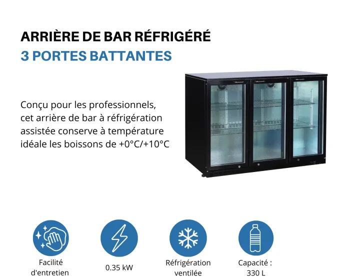 Meuble Arrière de Bar Skinplate 0/+8°C - L2G
