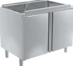 Meuble avec Portes Battantes pour Plans de Travail avec Bac Profondeur 700mm - Distform
