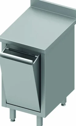 Meuble Bas Cuisine Inox Adossé - Porte Basculante - Gamme 800 - Stalgast