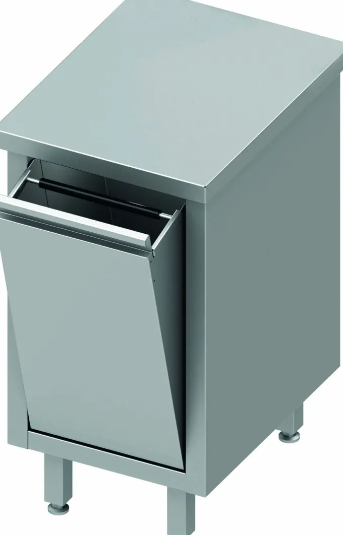 Meuble Bas Cuisine Inox Sans Dosseret - Porte Basculante - Gamme 800 - Stalgast