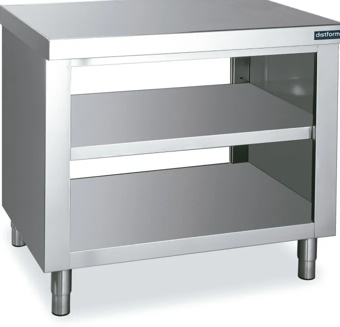 Meuble Inox avec Etagères Traversantes - Gamme 600 - Distform