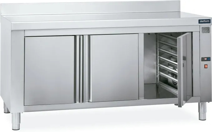 Meuble Inox Chauffant Mural - GN 1/1 - Portes Battantes - Gamme 700 - Distform