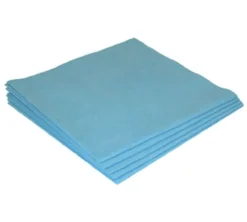 Microfibre bleu 40x38cm 130gr - Colis 50 sachets de 5 - De Witte