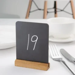 Mini Ardoises de Table Elégantes 100(H) x 80(L)mm (lot de 4) - Olympia