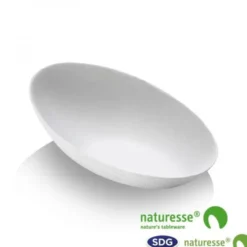 Mini Assiette Ovale Pulpe de Cellulose Finger Food 8x5 cm - SDG - Lot de 2400