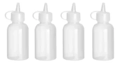 Mini flacon distributeur - set de 4 pièces 0,05L Transparent 35x(H)100 mm - Hendi