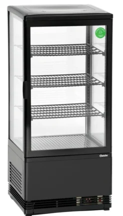 Mini Frigo Vitrine à Poser - Noire 78 L- Bartscher