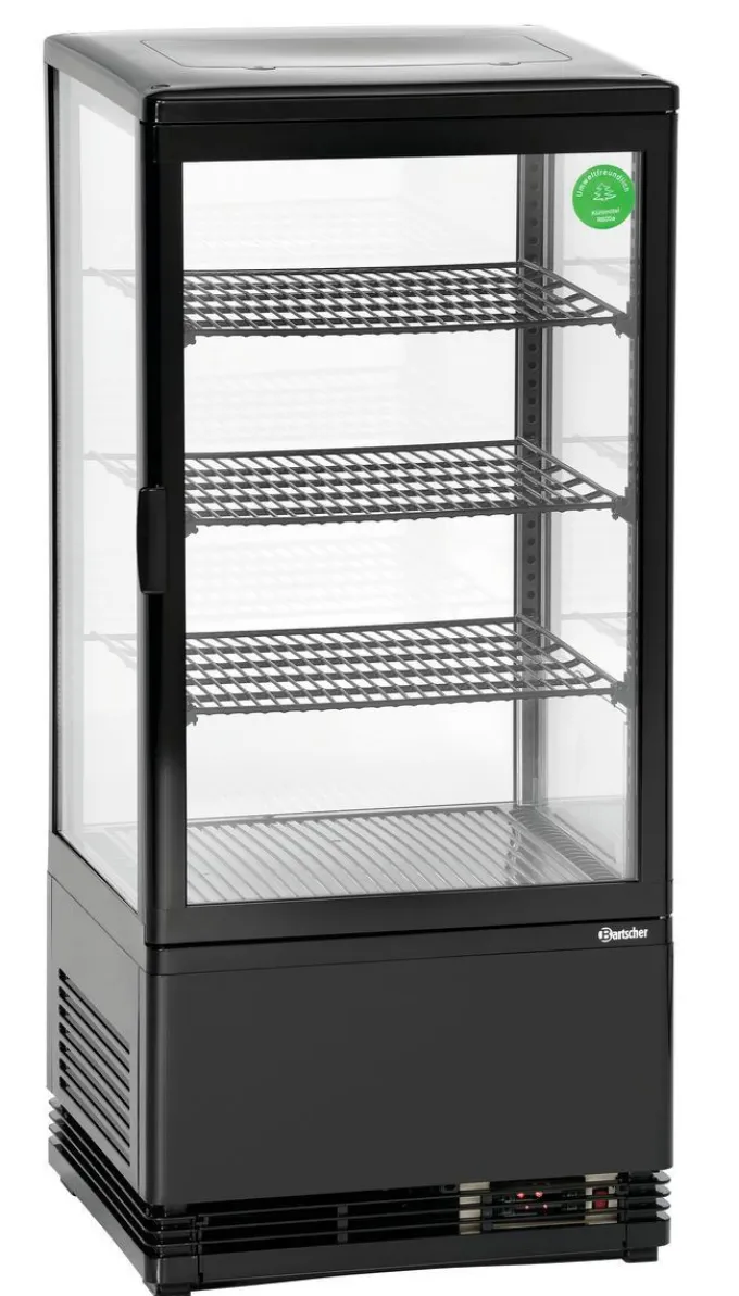 Mini Frigo Vitrine à Poser - Noire 78 L- Bartscher