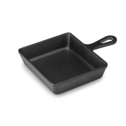 Mini Poêle Carrée Mélamine Noir 12,5 x 10,5 cm - Pujadas