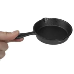 Mini poêle ronde en fonte pour service Olympia - 115 mm