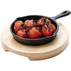 Mini poêle ronde en fonte pour service Olympia - 115 mm