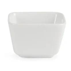 Minis Plats Carrés Hauts Blancs 75mm Lot de 12 Olympia