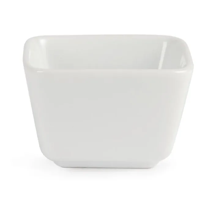Minis Plats Carrés Hauts Blancs 75mm Lot de 12 Olympia