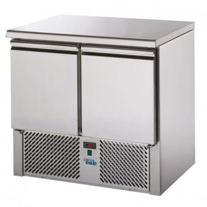 Mini Table Réfrigérée Inox GN 1/1 Gamme 700 2 Portes - Sofraca
