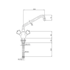 Mitigeur 1 trou - Combisteel