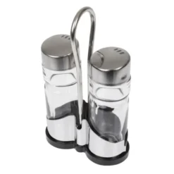 Ménagère Sel et Poivre en Verre et Inox - APS