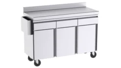 Mobilier d'Appoint pour Terrasse Sans Dosserets Latéraux - 3 Tiroirs et 3 Portes - Distform