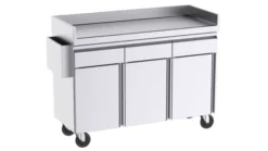 Mobilier d'Appoint pour Terrasse Avec Dosserets Latéraux - 3 Tiroirs et 3 Portes - Distform