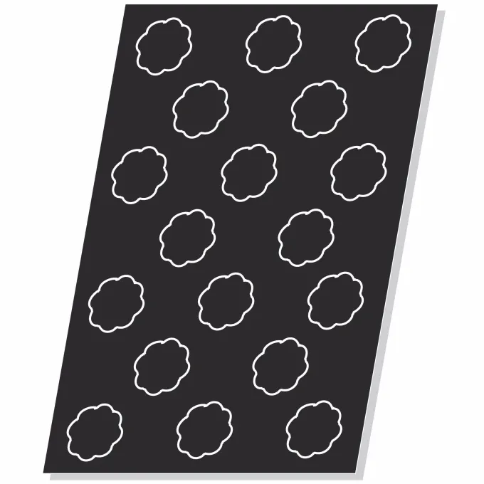 Moule Flexipan® Plaque Silicone 18 Bavarois - Pujadas