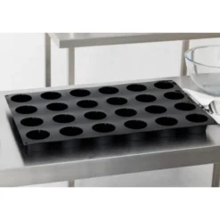 Moule à Pâtisserie Anti-Adhésif en Silicone - 24 Muffins - Pavoflex
