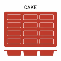 Moule Silicone 12 Cakes 80x30 mm - Pujadas