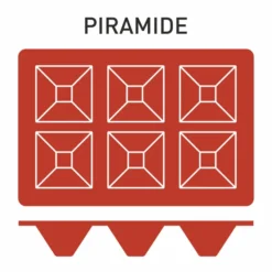Moule Silicone 6 Pyramides 71x71 mm - Pujadas