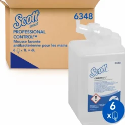 Mousse lavante luxury antiseptique 1 Litres - Lot de 2 Colis de 6 - Kimberly Clark