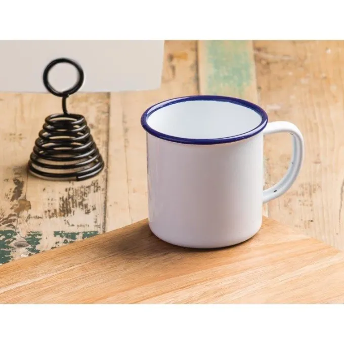 Mug en acier émaillé Olympia - Lot de 6