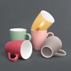 Mug Gris 320 ml - Lot de 6 - Olympia