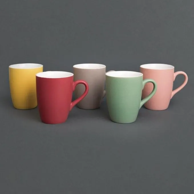 Mug Gris 320 ml - Lot de 6 - Olympia
