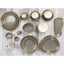 Mug gris - 340 ml - Lot de 6 - Olympia Kiln