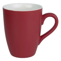 Mug Pastel Mat Rouge 320 ml - Lot de 6 - Olympia