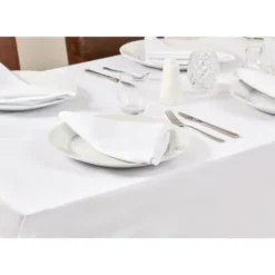 Nappe Blanche Restaurant - Carré 1150 x 1150 mm - Mitre
