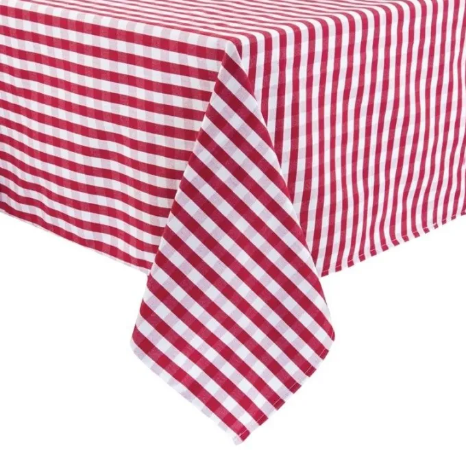 Nappe rouge et blanche 1320 x 1320 mm