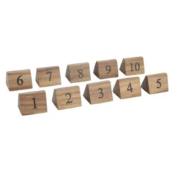 Numéros de table en bois Olympia - 1 à 10