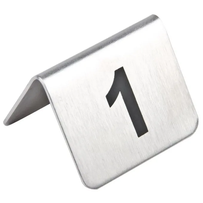 Numéros de Table en Inox - Numéro 11- 20 - Olympia