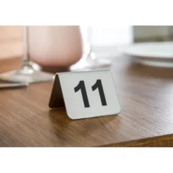 Numéros de Table en Inox - Numéro 11- 20 - Olympia