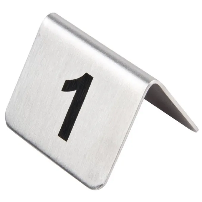 Numéros de Table en Inox - Numéro 11- 20 - Olympia