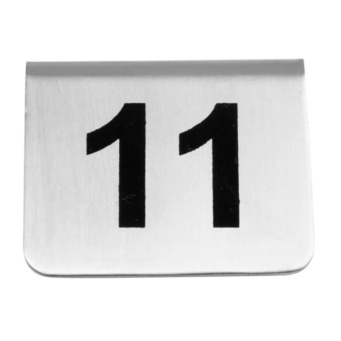 Numéros de Table en Inox - Numéro 11- 20 - Olympia