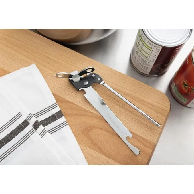 Ouvre-boîtes inox et décapsuleur manuel - Vogue