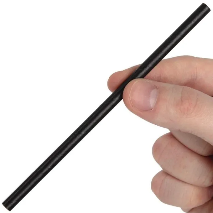 Paille Agitateur en Papier Noir - Lot de 250 - Fiesta Green